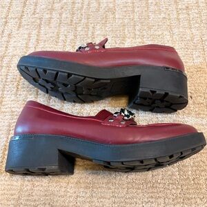 BP Maroon Chain Loafers